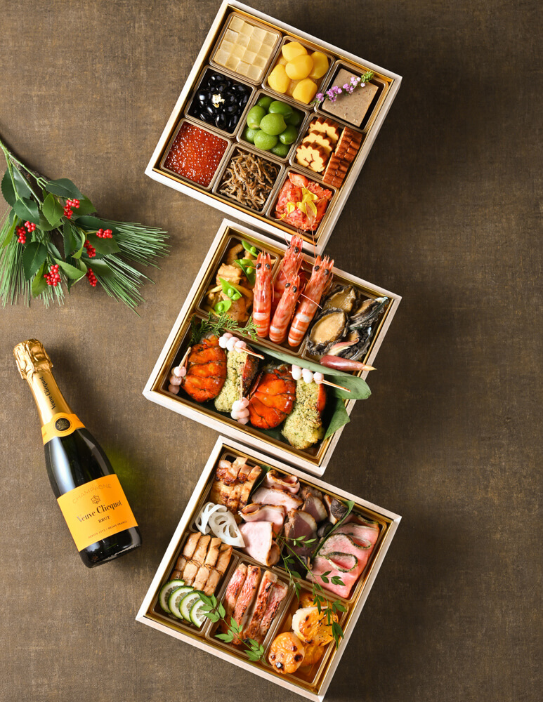 現代日本料理概論セット 四谷鈴なり＆麻布十番ピアットスズキ監修 和洋コラボ二段重【3